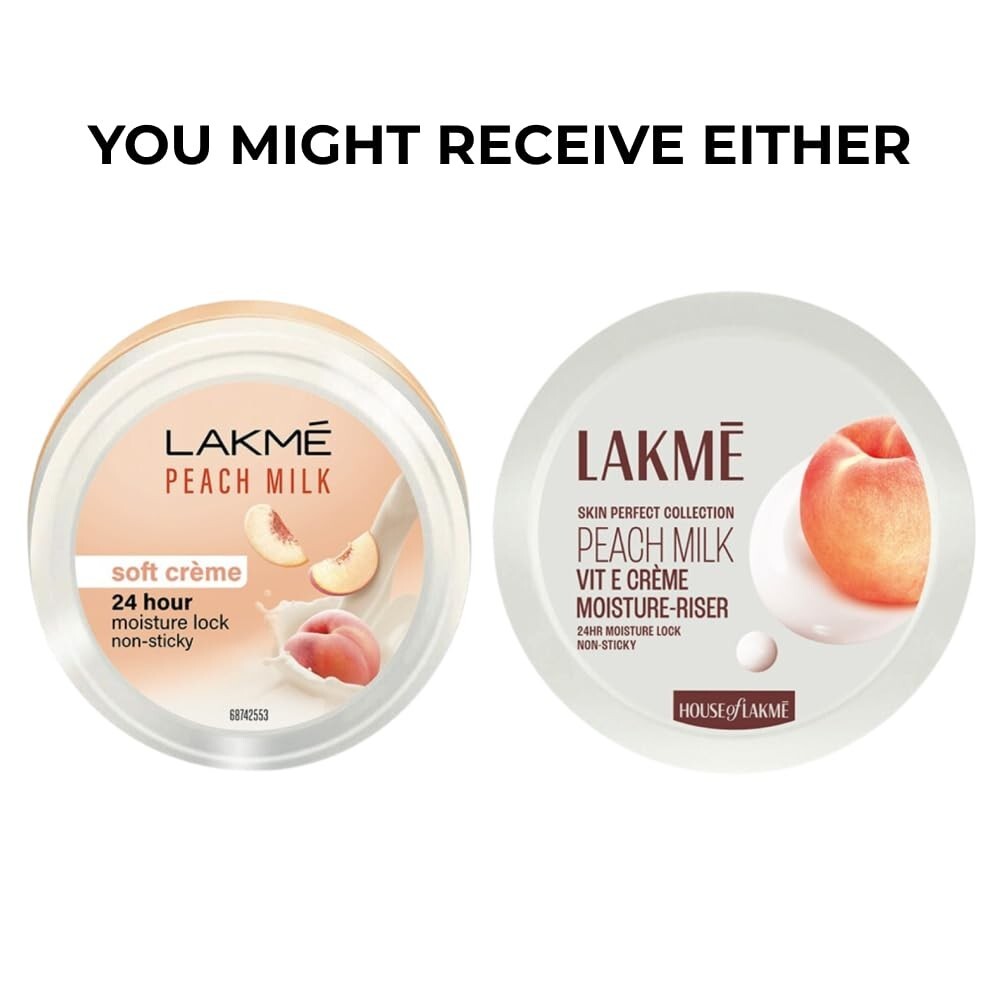 LAKME Peach Milk Soft Creme Moisturizer For Face 100g  Free Shipping